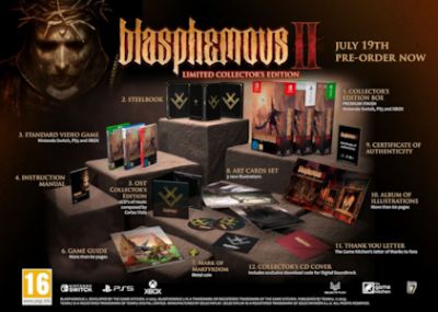 Blasphemous 2 Collector's Edition Launches Today for Nintendo Switch, PS5, and Xbox Series X