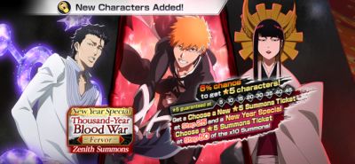 Bleach: Brave Souls Announces New Year Special Summons with Thousand-Year Blood War Characters