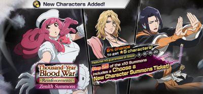 Bleach: Brave Souls Announces Thousand-Year Blood War Summons with New Characters