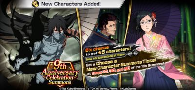 Bleach: Brave Souls Celebrates 9th Anniversary with New Characters and Free Summons