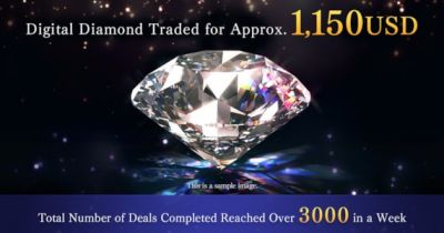 Brilliantcrypto's Digital Diamond Fetches $1,150 in Record Sale