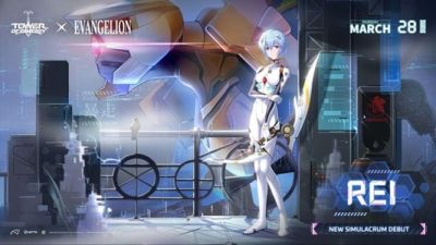 Evangelion's Rei Joins Tower of Fantasy on March 28