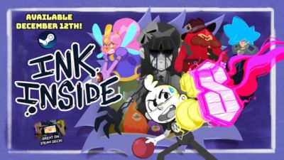 INK INSIDE: Launching Dec 12 on Steam - Dodgeball Combat in a Vibrant World