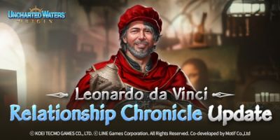 Uncharted Waters Origin: New S Grade Mates & Events with Leonardo da Vinci
